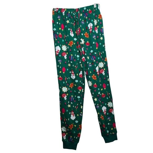 Holiday Lane Other - Holiday Lane Pajama Pants Men's Small Green Christmas Gingerbread Holiday NWT